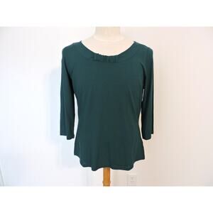 New With Tag S. Oliver Selection Emerald Green Top Long Sleeve Size 16